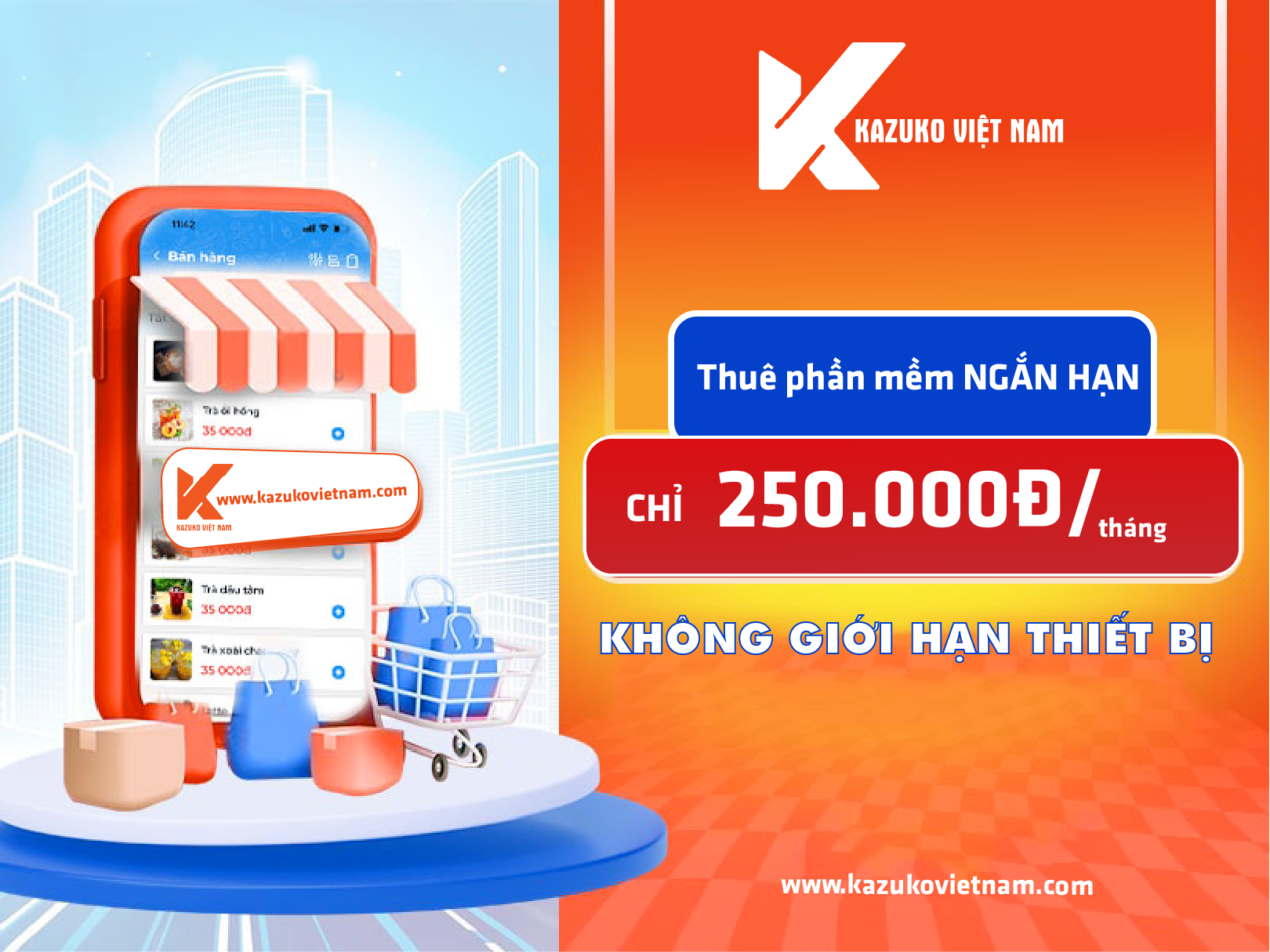 CHO THUÊ PHẦN MỀM NGẮN HẠN GIÁ RẺ