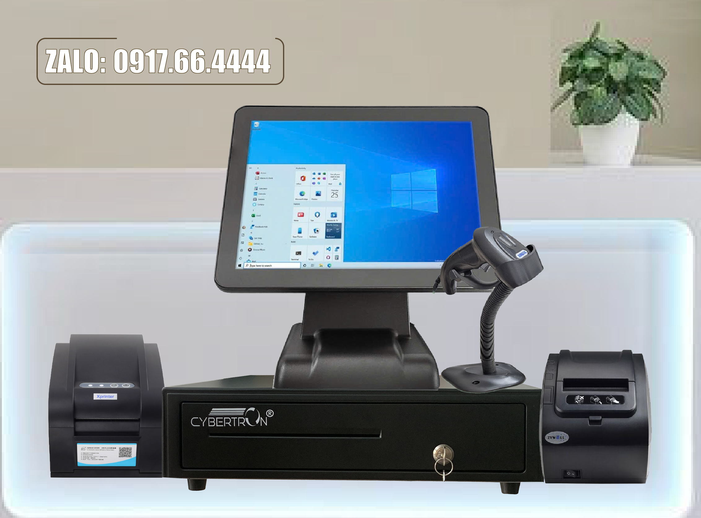 MÁY TÍNH TIỀN CHO SHOP, TẠP HÁO, CỬA HÀNG : 0917.66.4444